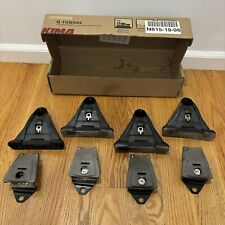 Lot Of 4 Yakima Q Tower Roof Rack Systems With Foot Pads - No Key