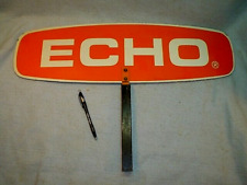 Vintage Echo Chainsaw Equipment Double Sided Dealership Post Sign