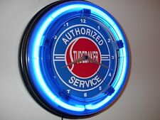 Studebaker Motors Auto Garage Dealer Neon Wall Clock Advertising Sign