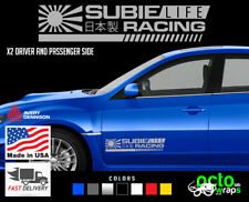 Fits Subaru Wrx Impreza Outback Forester Subie Life Racing Doors Decal Sticker