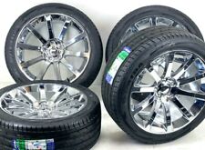 20 Inch Chrome 2253 Rims Tires Tpms Set Fit Dodge Chrysler 300 Srt Rims 5x115