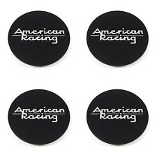 4 American Racing Satin Black Wheel Center Hub Caps For 56lug Ar938 Revert