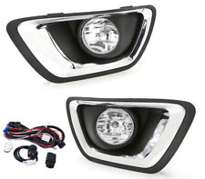 Fog Light Wbulb Pair For 2015-2020 Chevy Colorado Clear Lens Driving Lamps