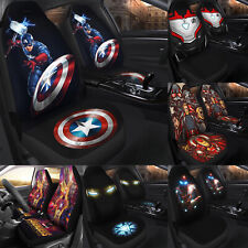 Marvel Avengers Car Seat Covers Set Universal Fit Auto Track Cushion Protections