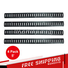 4 Pack 5 E Track Tie Down Rails System Power Coated E-tracks For Cargo Trailers