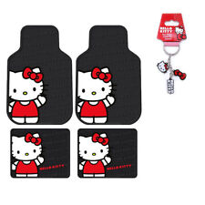 Sanrio Hello Kitty Core Car Truck Floor Mats Steering Wheel Cover Keychain