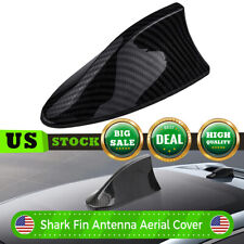 Carbon Fiber Shark Fin Antenna Aluminum Radio Fm Antena Kit Universal Screw Bl