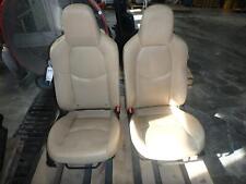 2009-2015 Mazda Miata Tan Leather Front Row Bucket Seats Driver Passenger 09 10