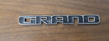 2017-2021 Jeep Grand Cherokee Door Black  Chrome Emblem Logo Badge Sign Oem