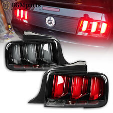 Smoked Led Tube Sequential Signal Tail Lights Lamps For 2005-2009 Ford Mustang