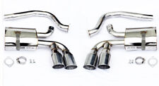 Quad 4 Stainless Tips Catback Exhaust Mufflers For Chevy Corvette C5 1997-2004