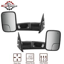 Lr Pair Power Heated Tow Mirrors For 2003-2008 Dodge Ram 1500 2500 3500