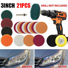 21x 3 Car Headlight Lens Restoration Repair Kit Polishing Cleaner Cleaning Tool