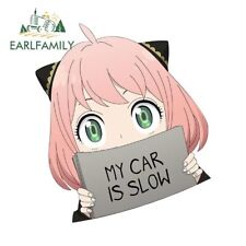 Earlfamily 5.1 Anya Forger My Car Is Slow Car Stickers Anime Spy Family Decals