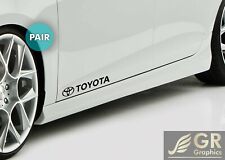 2x Toyota Logo Decal Sticker 11 Sport Racing Stripe Emblem Car Truck Window