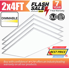 24x48 Inch Led Flat Panel Light 2x4 Ft 4-pack 75w 7800 Lumens 0-10v Dimmable