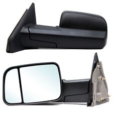 Pair Side Towing Mirrors For 02-08 Dodge Ram 1500 03-09 2500-3500 Manual Flip Up