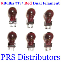 6 Pieces Bulb 3157 Red Replacement Bulbs 3057 3357 3457 4157