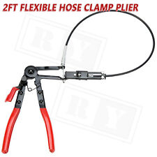 2ft Flexible Hose Clamp Plier Wire Long Reach For Car Truck Fuel Oil Water Pipe