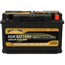 Weize Platinum Agm Battery Bci Group 94r 12v 80ah H7 Size 94r Automotive Battery