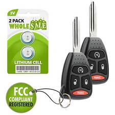 2 Replacement For 07 08 2009 2010 2011 2012 2013 2014 2015 Jeep Wrangler Key Fob