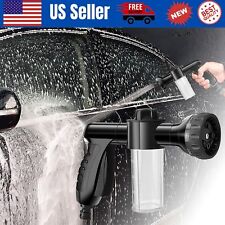 8 In1 Car Wash Brush Foam Gun Garden Hose Nozzle Foam Cannon Bottle Soap Sprayer