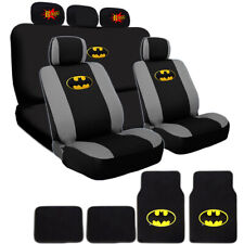 Ultimate Batman Car Truck Suv Seat Cover Mats Classic Bam Headrest Covers