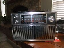 Vintage Valiant Solid State 15 3-band Twin Speaker Transistor Radio Black