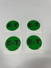4 Emblems Stickers Greenchrome Et Wheel Size 1.5 Inch Or 38mm Diameter