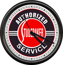 Studebaker Dealer Sales Service Garage Auto Repair Retro Vintage Sign Wall Clock