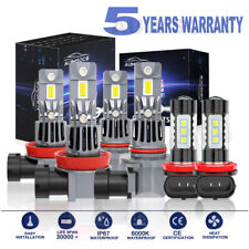 For Honda Odyssey Ex-l Van 4-door 2011-2021 6x Led Headlight Fog Light Bulbs Kit