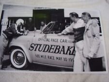 1952 Studebaker Indy 500 Pace Car Driver Signing Hood 11 X 17 Photo Picture