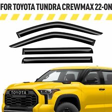 Rain Guards Vent Visors Shade For 2022-2024 Toyota Tundra Crewmax