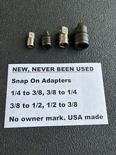 Snap On Socket Adapters Usa Made 14 38 12 Drive