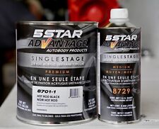 5 Star Advantge Hot Rod Black Single Stage Acrylic Urethane Automotive Paint Kit