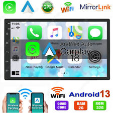 7 2 Din Car Stereo Radio Android 13 Gps Navi Wifi Touch Screen Carplay 232gb