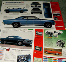 1966 Chevy Chevelle Ss 396 Spec Info Poster Original Brochure Ss396 66 Specs