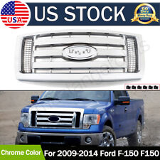 Chrome Upper Front Grille Grill Fits For 2009-2012 2013 2014 Ford F-150 F150 Xlt