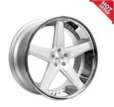 Fit Cls Clk 22 Azad Wheels Az008 Silver Brushed With Chrome Lip Popular Rims