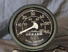 Vintage Sw 501-p Speedometer Military Speedometer Ms-39021 Stewart Warner Speedo
