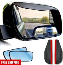 2pcs Blind Spot Car Mirror 360 Wide Angle Convex Rear Side View Adjustable.