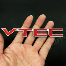 3d Metal Red Vtec Car Trunk Rear Emblem Badge Decal Sticker Jdm Turbo 220 370
