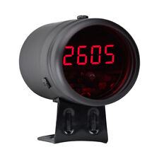 Glowshift Black Digital Tachometer Red Led Shift Light