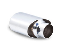 Xforce 3 Inlet Oval Tip 3x5.5 Double Angle Cut Single Wall Rhs Stainless Steel