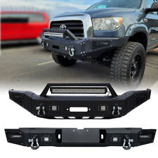 For 2007-2013 Toyota Tundra Front Rear Bumper W9 Led Spotlights Winch Seat