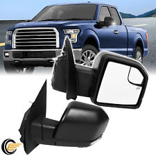Pair Power Heated Turn Signal Rightleft Side Mirrors For Ford F-150 2015-2020