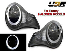 991 Style Led Halo Projector Headlight For 02-04 Porsche 911 Carerra 996 Halogen