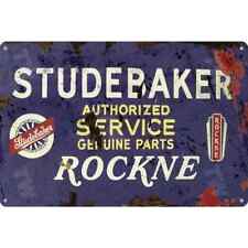 Studebaker Authorized Service Genuine Parts Distressed Look Aluminum Sign 8x12