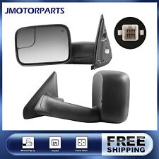 Left Right Power Heated Tow Mirrors For 02-08 Dodge Ram 1500 03-09 2500 3500