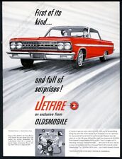 1963 Oldsmobile Jetfire Car Art Turbo Charged Engine Photo Vintage Print Ad